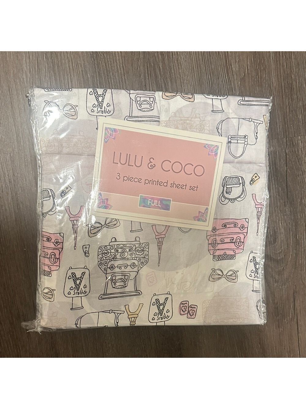 Lulu & Coco 3-Piece Printed Sheet Set full size